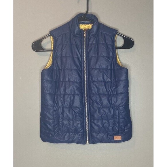7 For All Mankind Boys Puffer Vest Size 6 Color Blue - Picture 1 of 6